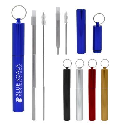 TELESCOPIC STAINLESS STEEL STRAW KIT
