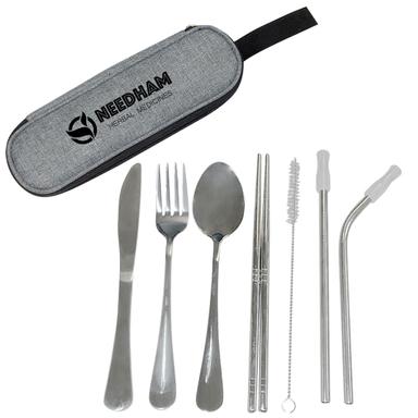 STAINLESS STEEL CUTLERY SET IN POUCH