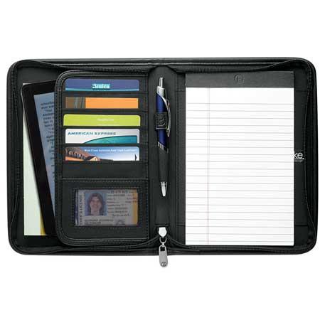 Burke Jr. Zippered Padfolio
