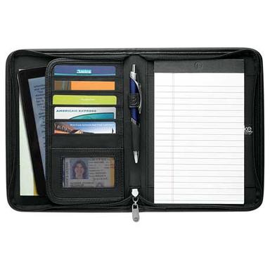 Burke Jr. Zippered Padfolio