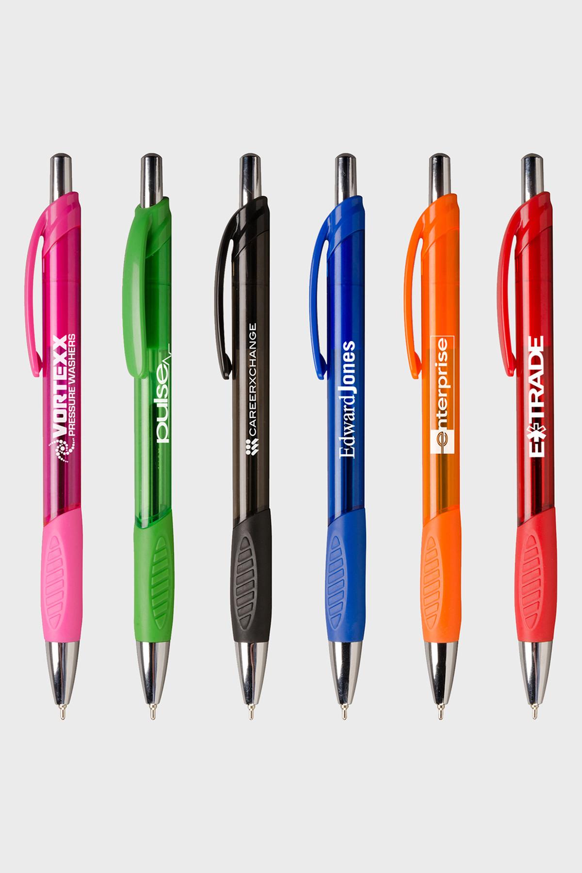 Macaw® Click Pen with Rubber Grip