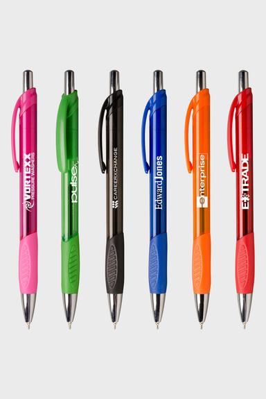 Macaw® Click Pen with Rubber Grip