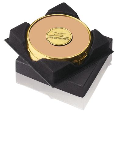 Two Coasters in Deluxe Black Flocked Gift Box