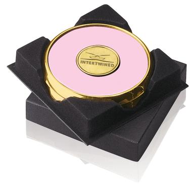 Two Coasters in Deluxe Black Flocked Gift Box