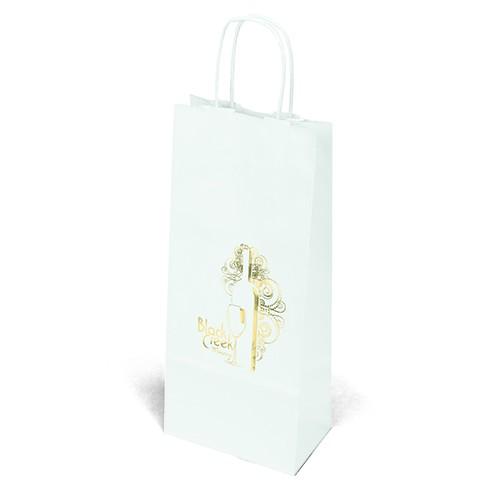 White Kraft Vino - 6W x 3¼ x 13H